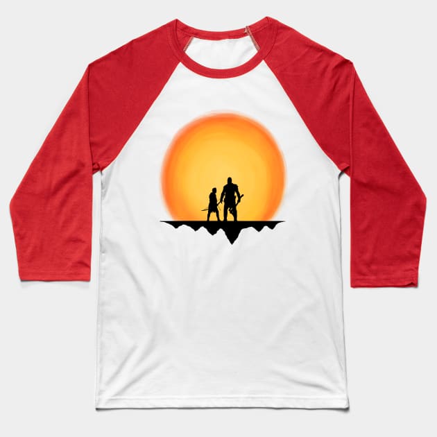 Kratos & Atreus - God of War Baseball T-Shirt by Creighcreigh